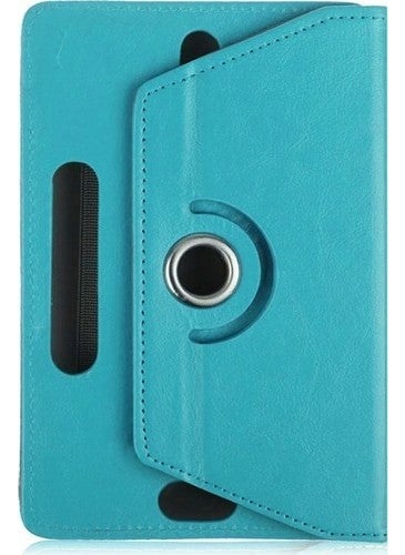 TahTicMer - Alcatel 1T 7 Tablet Case Leather Stand Rotating Universal 7" Blue - Image 1