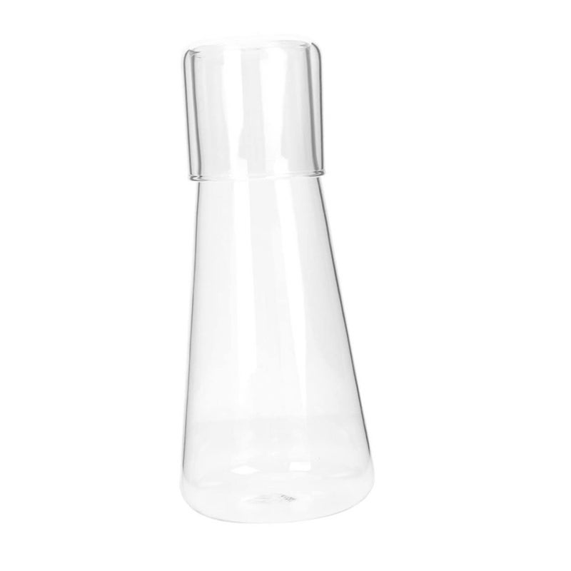 Glass Ice Teapot Carafe With Lid Bedside Water Jug Multi Function Room Decor - Image 1