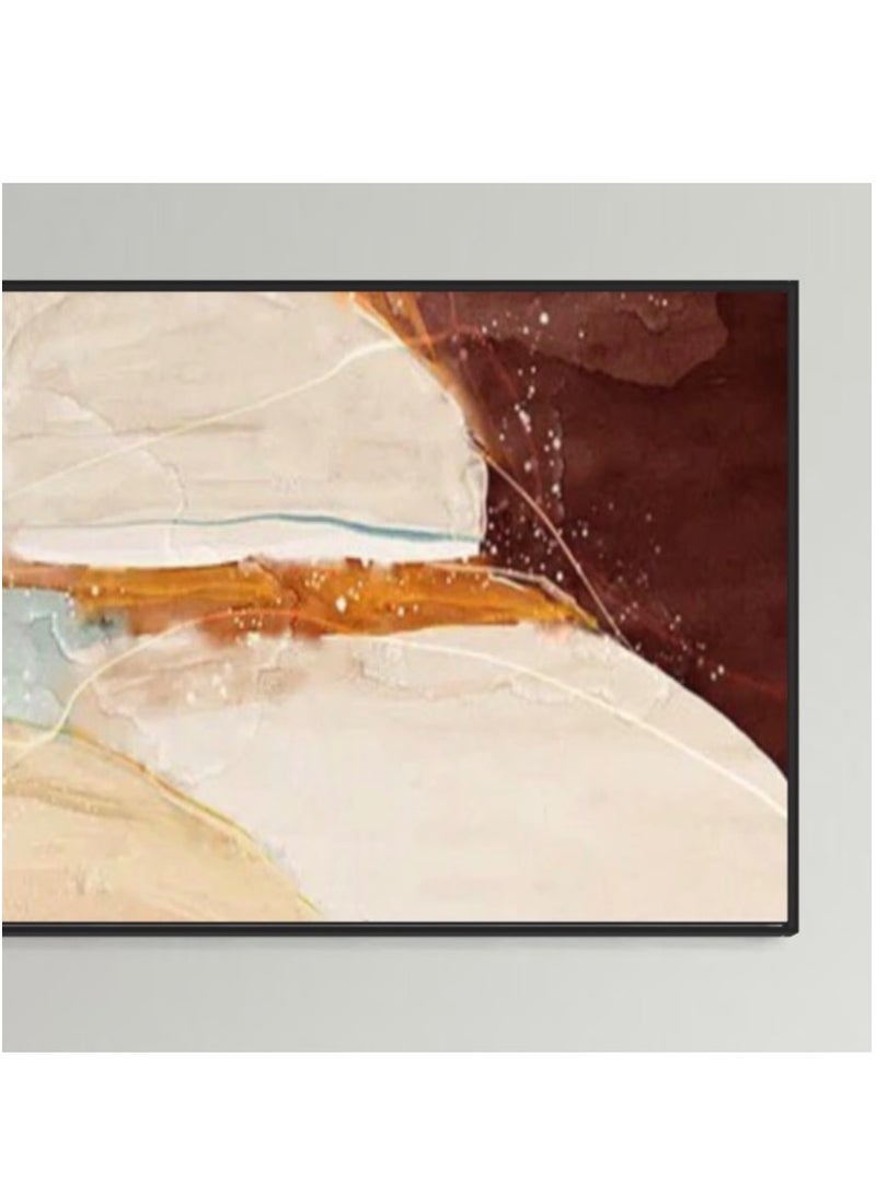 FRAMO Brown Blue Abstract Framed Wall Art  - Image 3