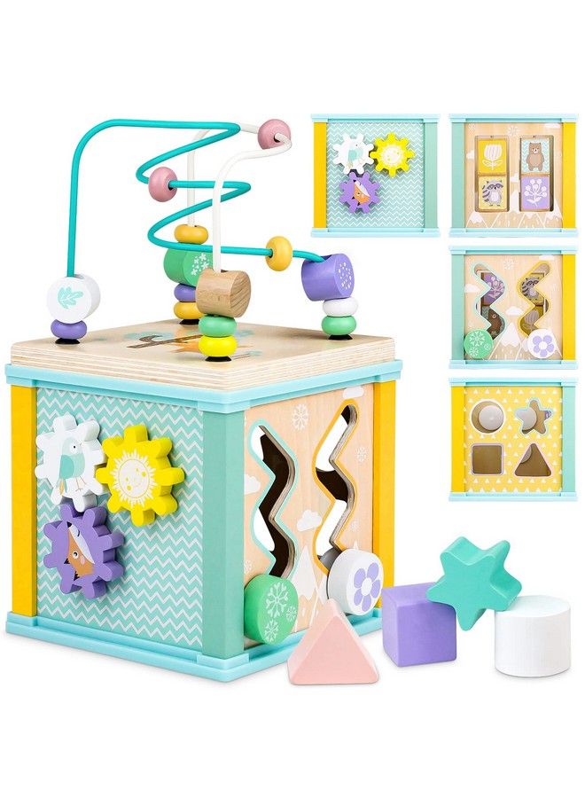 Airlab Wooden Activity Cube Montessori Toys For 18M+ Toddlers 13 Learning Toys For 1 + Year Old Boys Girls Baby Sensory Interactive Toys Birthday Gift - Image 2