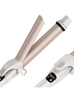 Hair Curler Ceramic Tourmaline Curling Iron Professional 1.25 Inch Curling Wand With Rotating Tip Smart Timer Extra Long Barrel 9 Heat Settings Dual Voltage (Package May Vary)