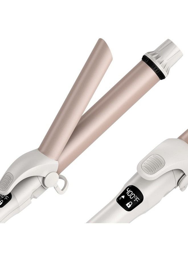 MIRACOMB - Hair Curler Ceramic Tourmaline Curling Iron Professional 1.25 Inch Curling Wand With Rotating Tip Smart Timer Extra Long Barrel 9 Heat Settings Dual Voltage (Package May Vary) - Image 1