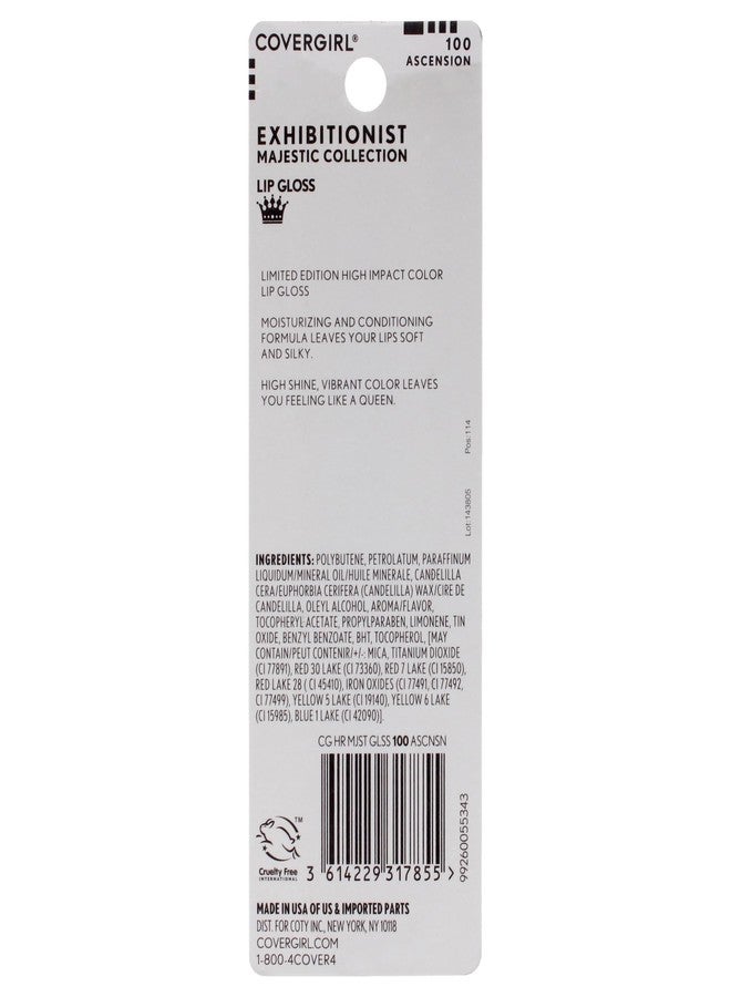 COVERGIRL Exhibitionist Majestic Collection Lip Gloss - 100 Ascension for Women - 0.12 oz Lip Gloss - Image 3