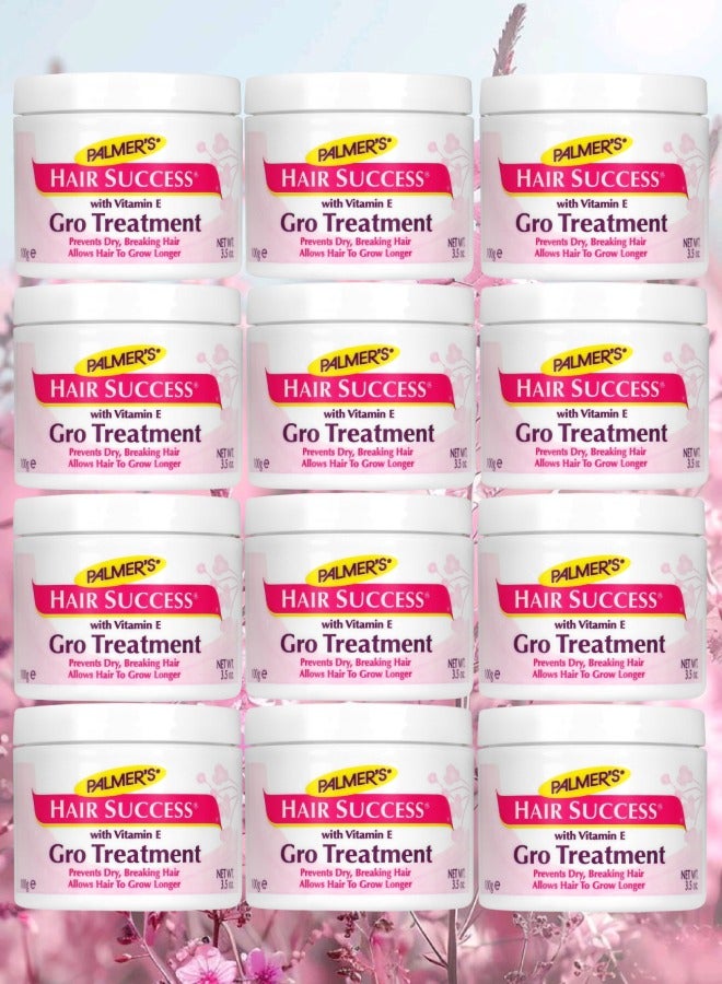 بالمرز 12 قطع علاج جرو هير نجاح يمنع جفاف الشعر وتكسره ويسمح للشعر بالنمو لفترة أطول مع فيتامين هـ 100 جرام - Image 1