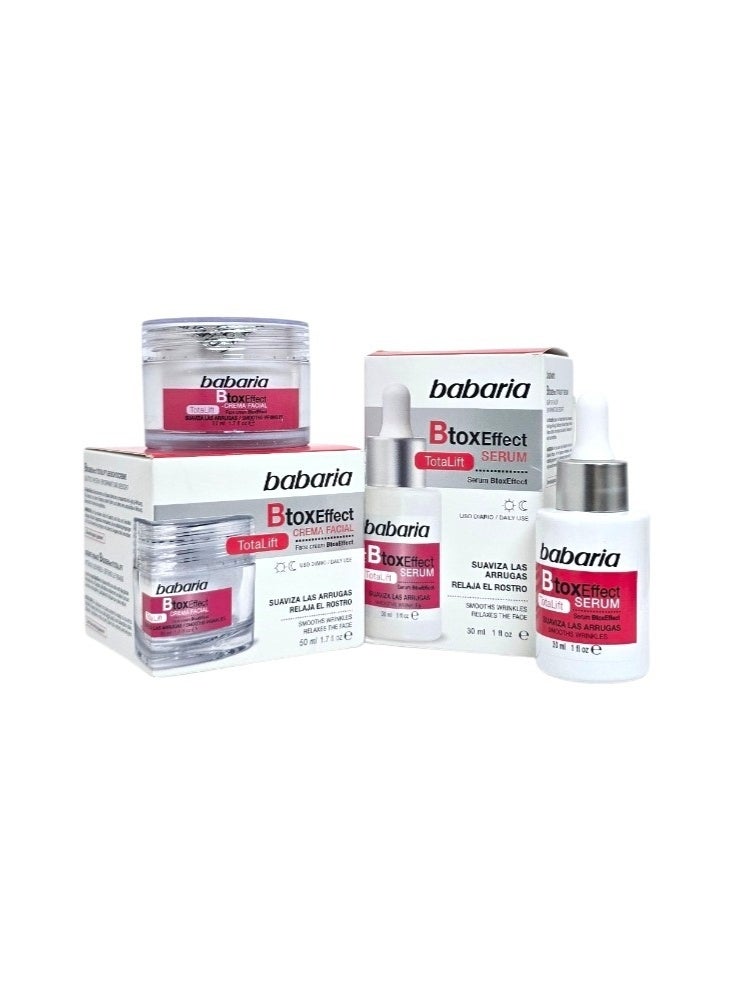 Babaria 2-Pices Set Btox Effect (Cream Facial 50ml & Serum 30ml) - Image 1