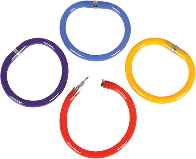 Rhode Island Novelty Assorted Color Bendable Pen Bracelets - Set of 12 - Image 3