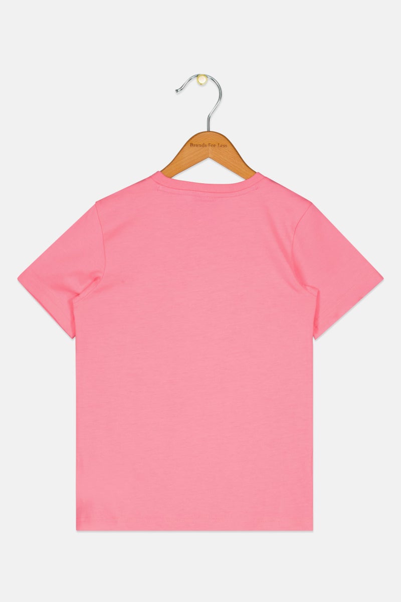 Champion Kids Boy Short  Sleeve Outdoor T-Shirt, Pink - Image 2