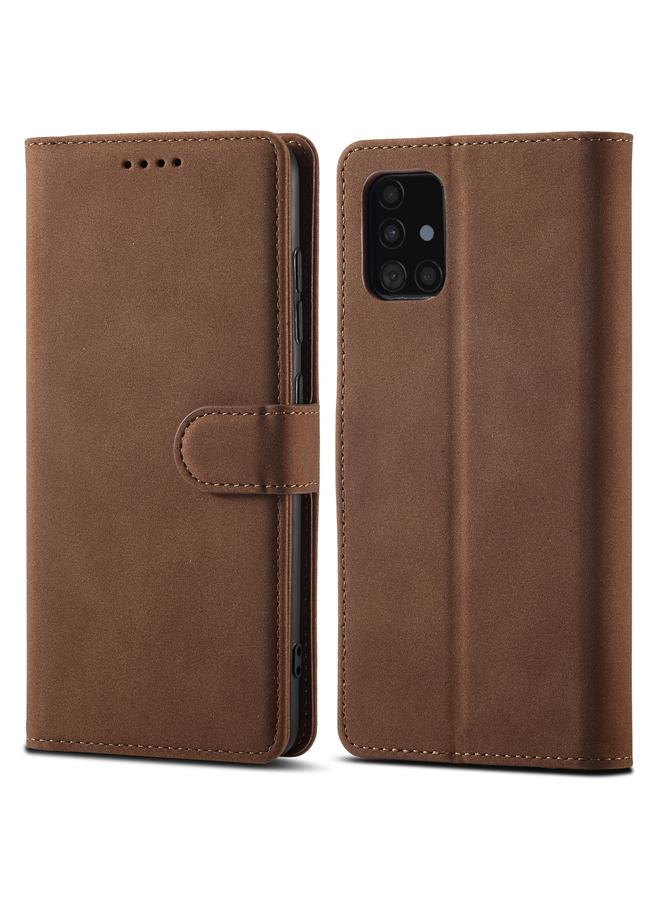 erorex Case For Samsung Galaxy Note20 Ultra Frosted Anti-theft Brush Horizontal Flip Leather Case with Holder & Card Slots & Wallet - Image 1