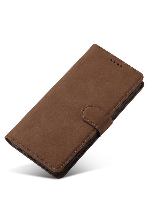 erorex Case For Samsung Galaxy Note20 Ultra Frosted Anti-theft Brush Horizontal Flip Leather Case with Holder & Card Slots & Wallet - Image 4