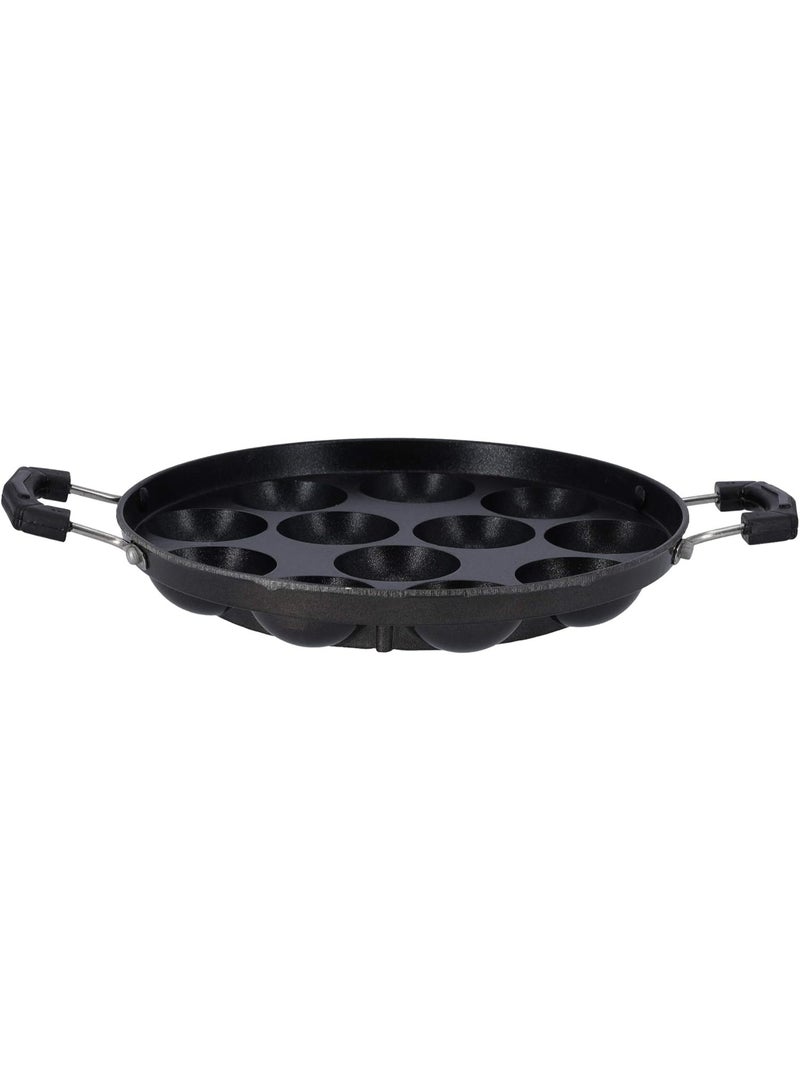 DubaiGallery Premium Non-Stick Appe Maker Pan with Lid – 12 Hole - Image 5