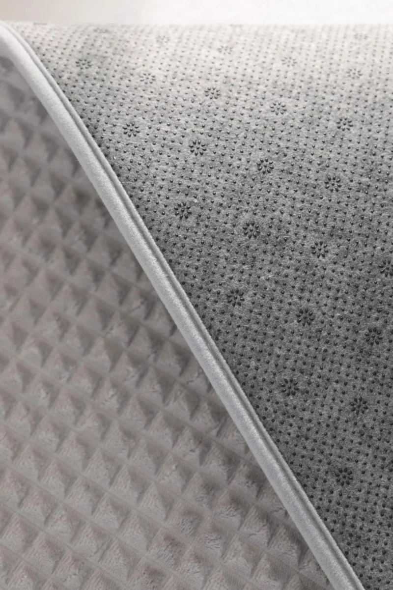 Favora Pyramid Sponge 2-Piece Bathroom Mat Set - Gray