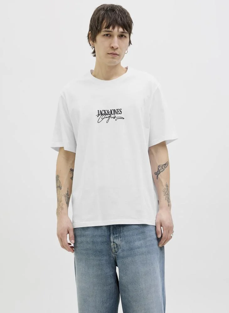 JACK & JONES Joralmeria Branding Crew Neck T-Shirt