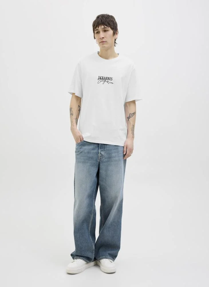 JACK & JONES Joralmeria Branding Crew Neck T-Shirt
