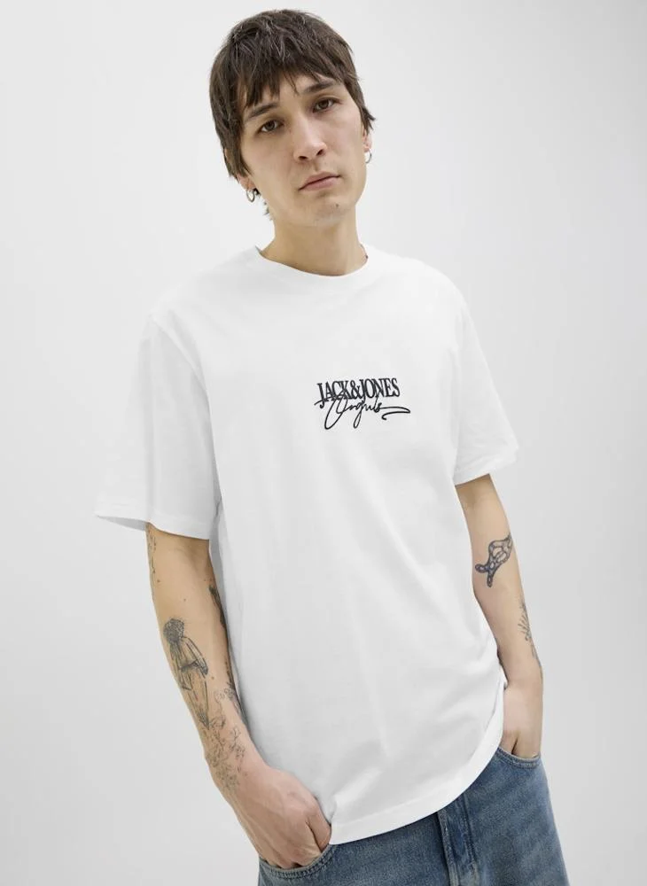 JACK & JONES Joralmeria Branding Crew Neck T-Shirt