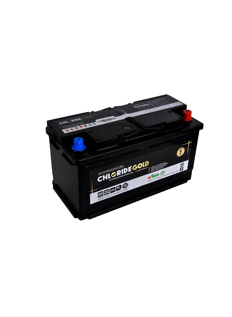 CHLORIDE Car battery Gold TD100 - 100AH - L