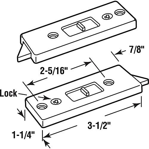 Prime-Line F 2801 2-5/16 In., White Plastic, Spring-Loaded Tilt Latch (1 Pair) - Image 2