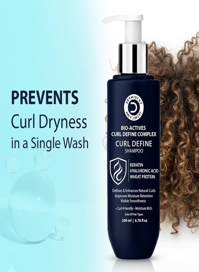 Dermistry Bio Actives Curl Define Complex Curl Defining Enhancement & Retention Shampoo with Hyaluronic Acid Keratin Wheat Protein Arginine for Hydration Suits Dry Frizzy All Hair Type Men Women 200ml - Image 5