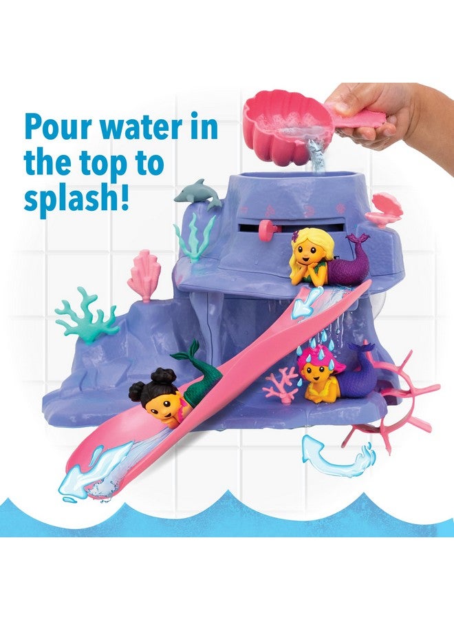 MindWare Mermaid Color Splash Water Park Bathtub Playset - Interactive Bath Toys with Color Changing Mermaid Doll Figures - Gift for 3 Year Olds and Up - Image 2