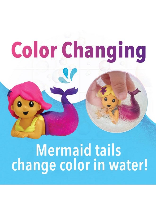 MindWare Mermaid Color Splash Water Park Bathtub Playset - Interactive Bath Toys with Color Changing Mermaid Doll Figures - Gift for 3 Year Olds and Up - Image 3