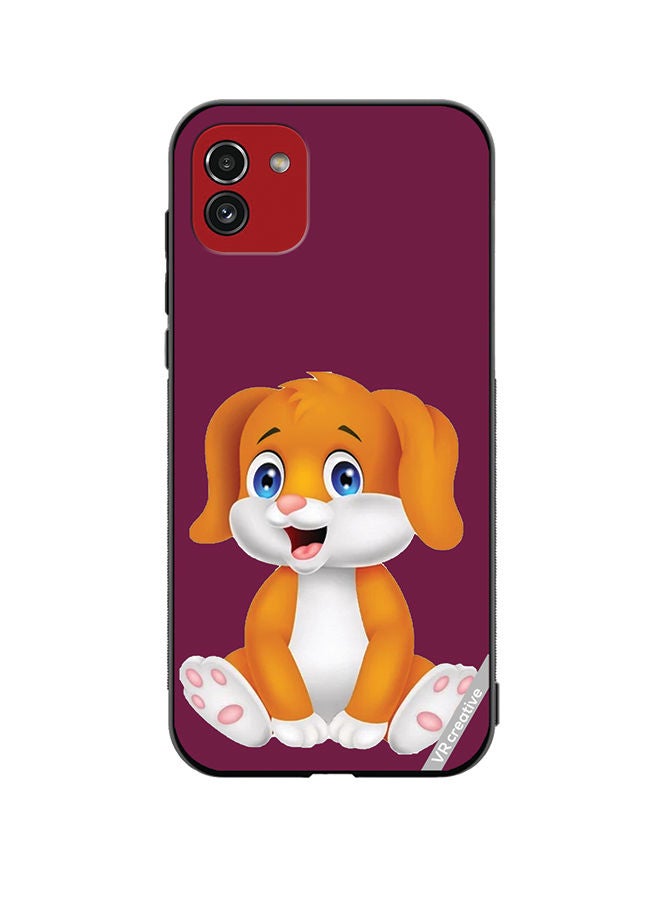 VR CREATIVE Protective Case Cover For Samsung Galaxy A03 Dog Design Multicolour - Image 1