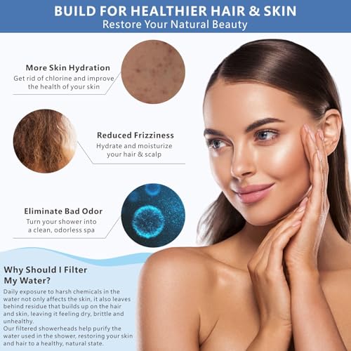 Voolan 4 Pack Replacement Shower Filter Cartridge - 20 Stage Hard Water Shower Filter For Remove Chlorine And Heavy Metals, Water Softening - Reduces Dry Itchy Skin - Image 5