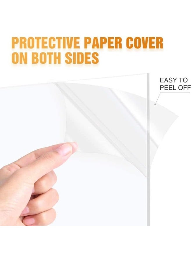 BPA 10 Pieces 5'' x 7'' x 0.043'' Acrylic Sheets Clear Extruded Plexiglass - Image 2