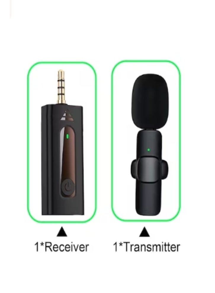 Professional Wireless Clip-On Microphone Set with 3.5mm Jack - Image 2