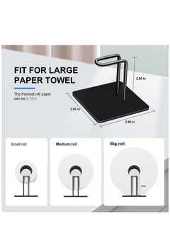 Generic Premium Magnetic Paper Towel Holder for Refrigerator and Grill, Wall Mount Design in Black Stainless Steel, Ideal for Kitchen and RV Use  - Image 3