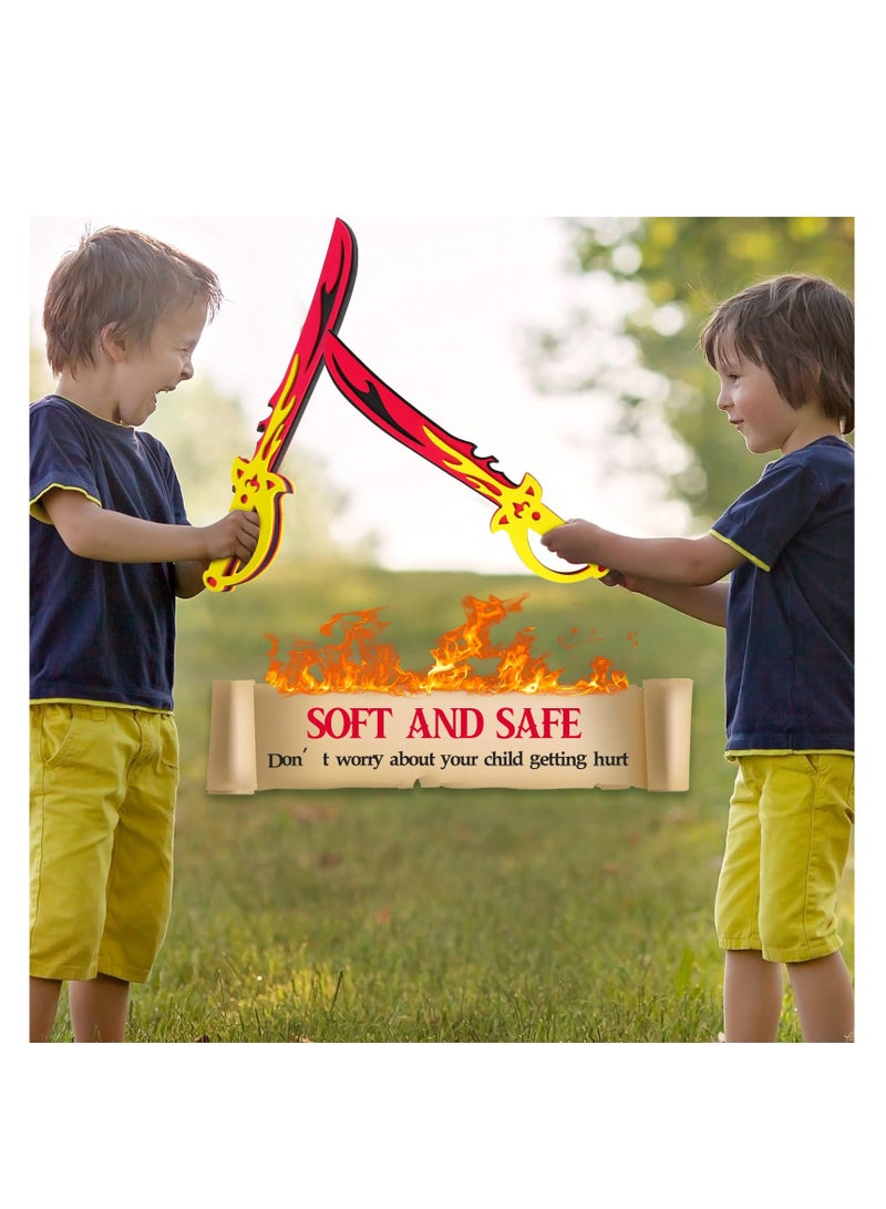 Set of 6 Foam Swords 16.5 Inch for Cosplay and Dress Up Parties Fun Role Play Accessories