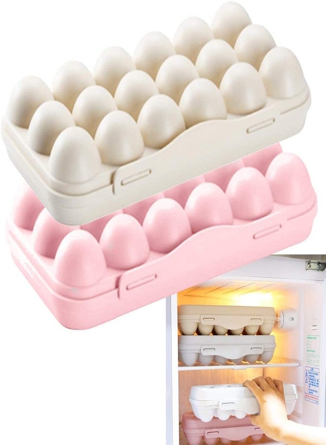 PAVITYAKSH 18 Grids Egg Storage Box, Plastic Egg Holder Tray With Lid, Egg Storage Box Refrigerator - Image 3