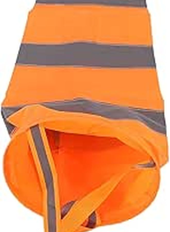 Bright Orange 60CM Reflective Windsock for Outdoor Airport Farm Garden Wind Direction Indicator - Image 1