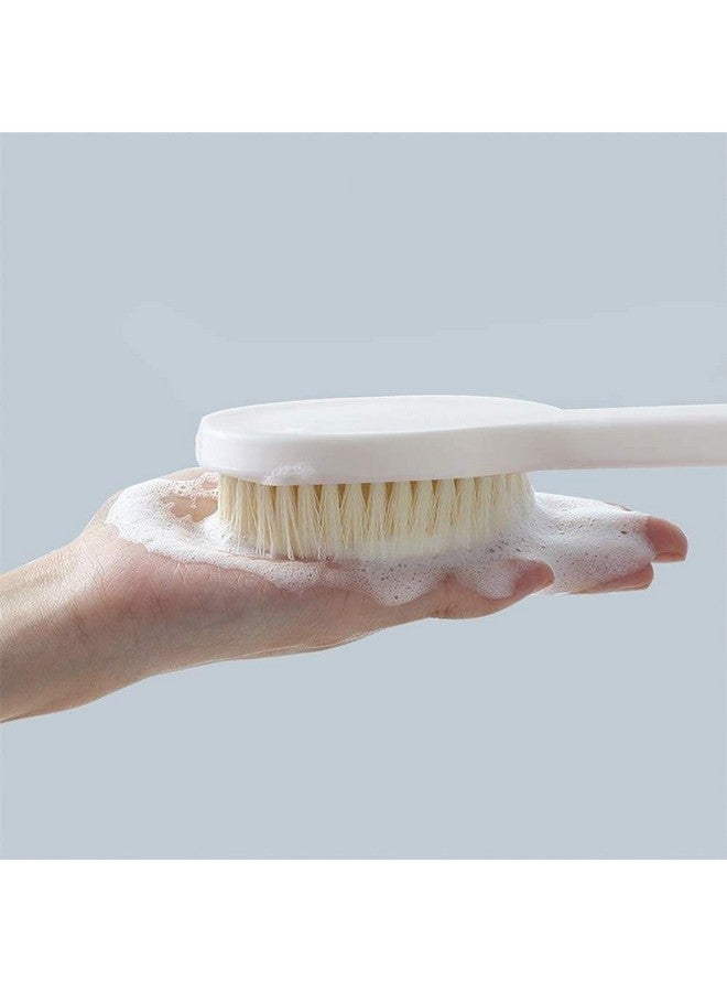 VRUKSH ENTERPRISES Body Brush Dry Brushing Shower Bath Brush Long Handle Gentle Back Skin Scrubber - Image 3