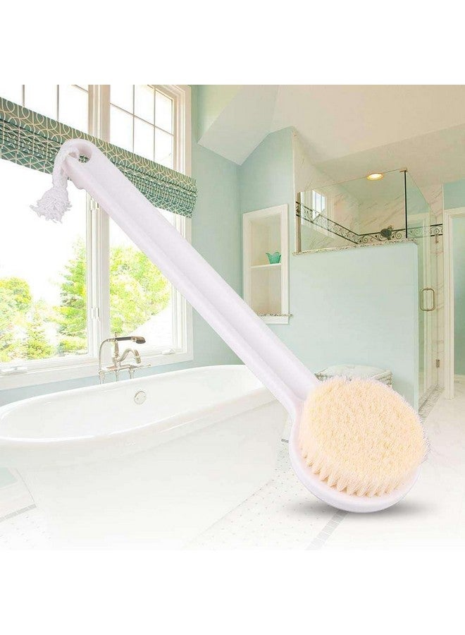 VRUKSH ENTERPRISES Body Brush Dry Brushing Shower Bath Brush Long Handle Gentle Back Skin Scrubber - Image 5