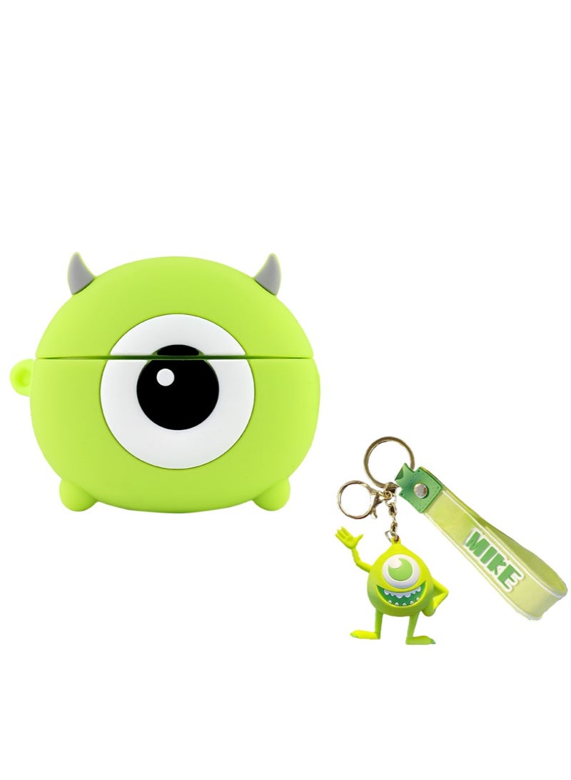 Case Soft Silicone Shockproof Cover for Apple Airpods Pro 2 New 3D Cute Cartoon Creative Fun Case Skin with Keychain Design Charging Case (Boogeyman ball)
