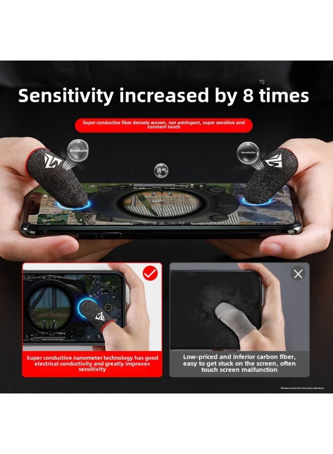 Explosions Game Finger Coat Eating Chicken Artifact E-sports Game Touch Screen Gloves Breathable Sweat-proof Hand Swimming Finger Coat-Product Color:[Green] Luxury Attitude Electric Competition Level [This Paragraph Does Not Bargain!]  - Image 5