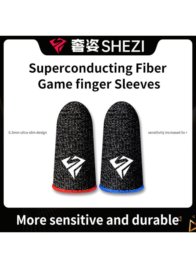 Explosions Game Finger Coat Eating Chicken Artifact E-sports Game Touch Screen Gloves Breathable Sweat-proof Hand Swimming Finger Coat-Product Color:[Green] Luxury Attitude Electric Competition Level [This Paragraph Does Not Bargain!]  - Image 2