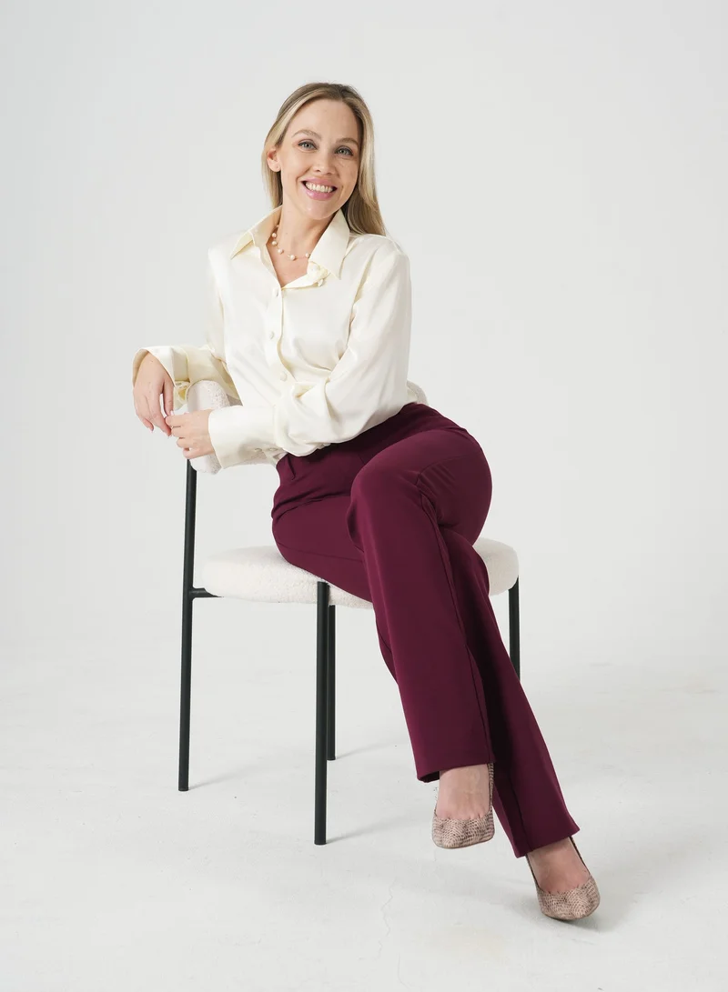 لا لي لي Pearl Satin Shirt