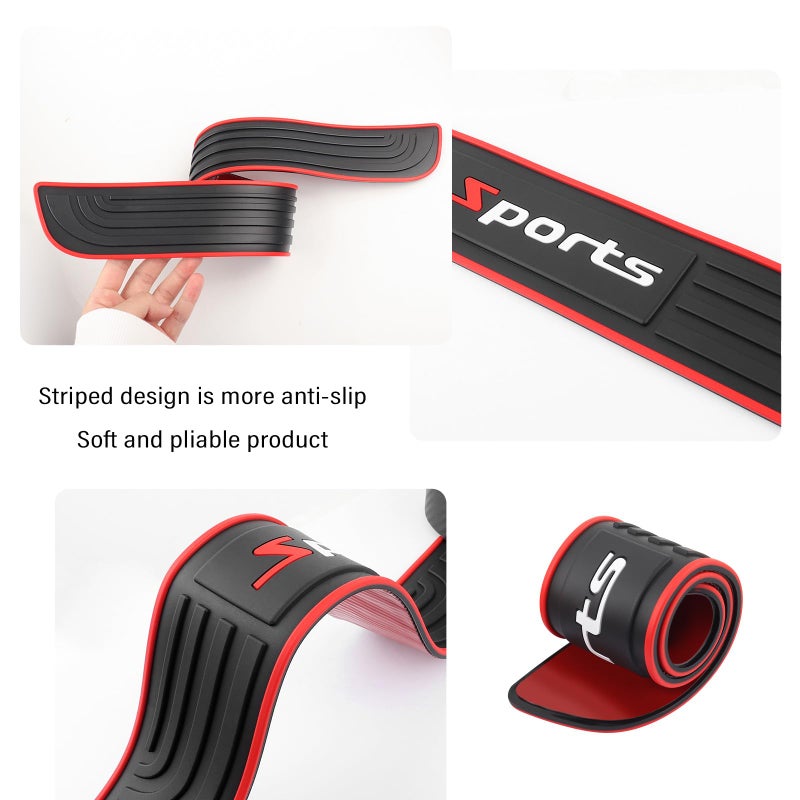 KIFIDAN 4PCS Car Door Sill Protector,Anti-Scratch & Waterproof Car Door Sills Scratch Protection,Universal Car Exterior Accessories Automotive Door Entry Guard for Car,Truck,SUV (Sport, Width 1.57'') - Image 5