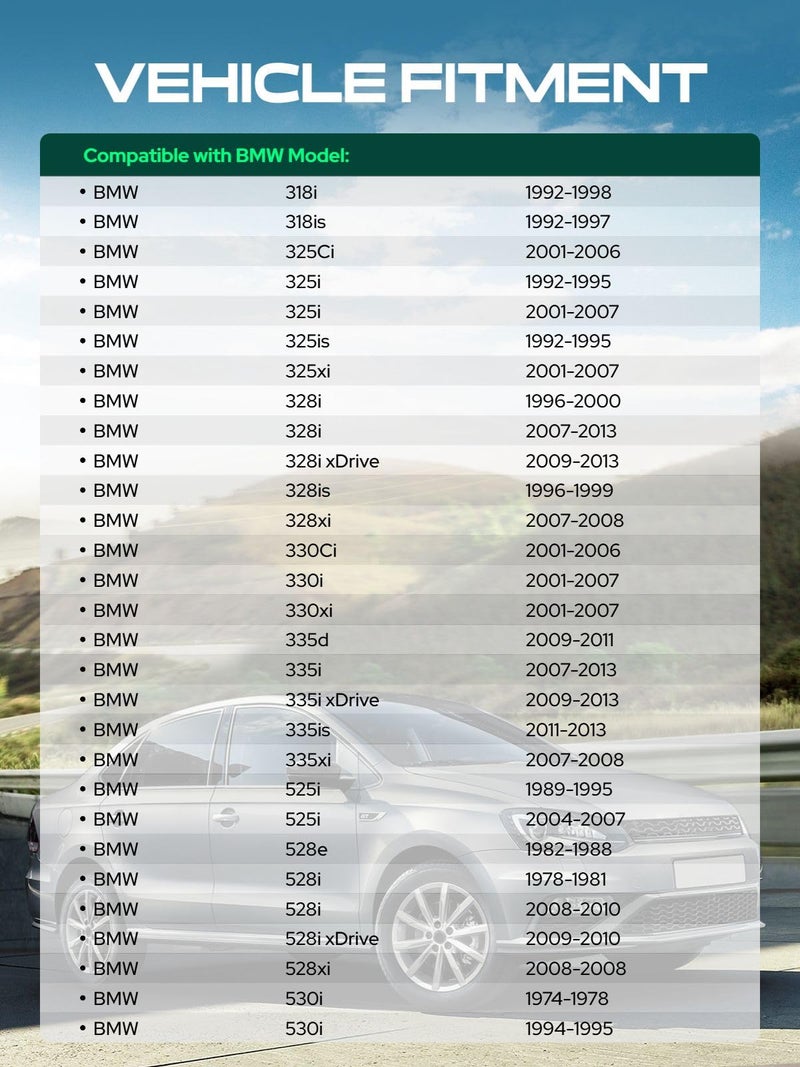 YHTAUTO 5x120 Hub Centric Wheel Spacers 10 mm Fits BMW 318i 318is 325i 325is 325xi 328i xDrive 330i 335i 525i 528i 530i, w/ M12x1.5 & 10.9 Grade Studs, 72.56 mm Hub Bore 5 Lug 4PCS Black Wheel Spacer - Image 3