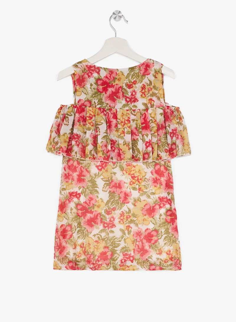 ليتل جولدن ابل فستان صغير بطبعة زهور