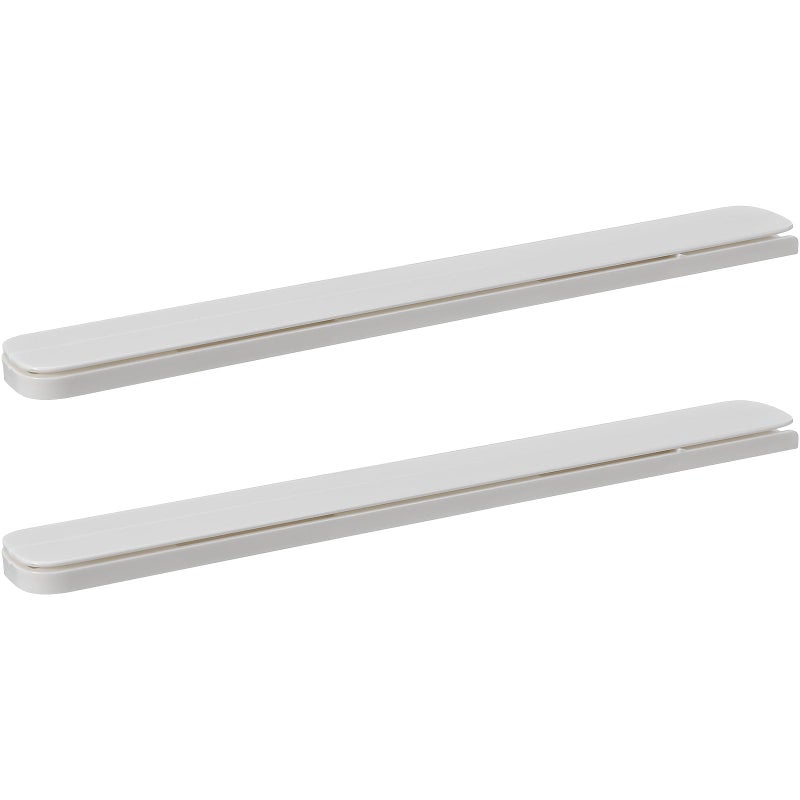 YARNOW Self-Adhesive Drawer Guide Slides 10.4 Inch Cabinet Drawer Rails for Kitchen and Bedroom Storage Organization Easy Install Slides Bottom Mount - Image 1