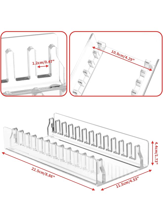 CaSZLUTION Acrylic Game Storage Organizer Stand Compatible With Nintendo Switch Game Card Case Upgraded Switch Game Display Holder Fits Up To 12 Games Box Clear - Image 4