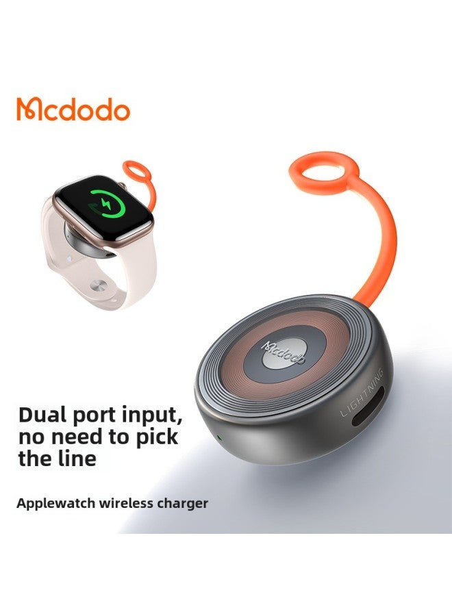 MCDODO Magnetic Wireless Charger Magsafe Three-in-One Wireless Charger For Apple Watch Headset-Color:Black  - Image 2