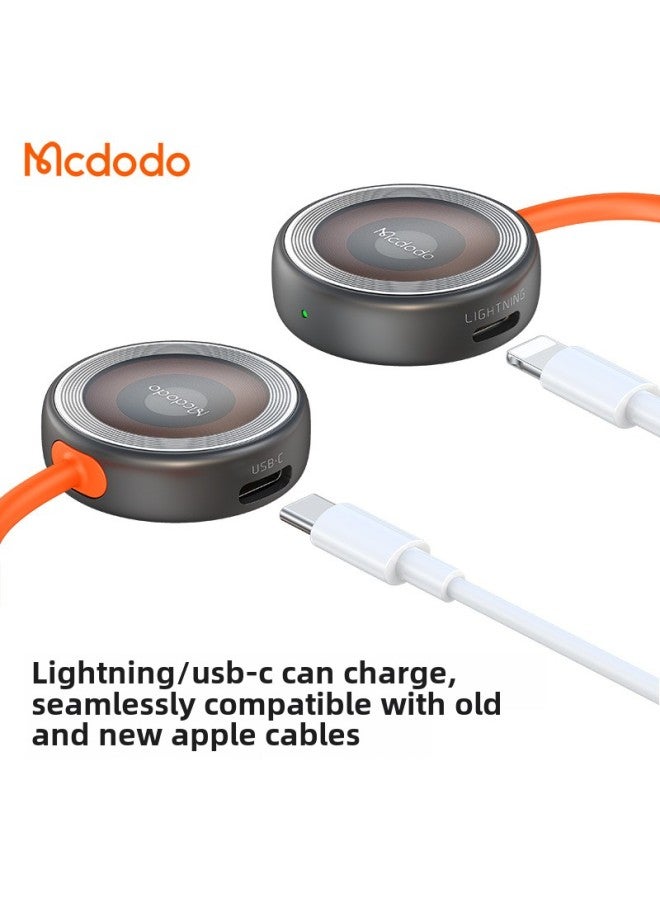 MCDODO Magnetic Wireless Charger Magsafe Three-in-One Wireless Charger For Apple Watch Headset-Color:Black  - Image 3