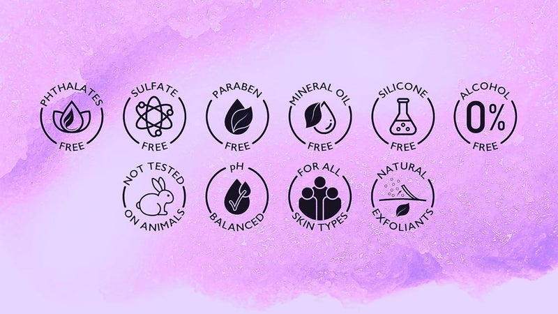 Spascriptions Lavender Melatonin Calming Body Scrub with Chamomile For a Calmer SofterLooking Skin Made to Smooth Exfoliate REplenish the Skin 21 oz - Image 5