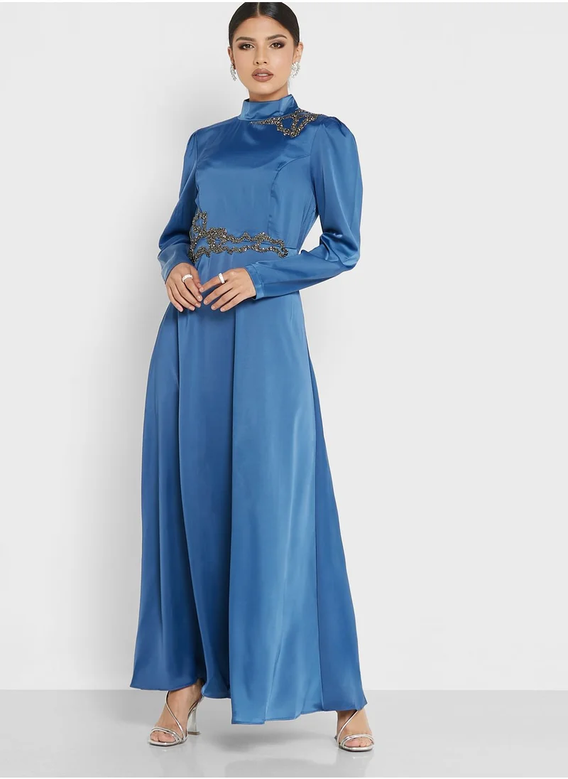 Khizana Embellished A-Line Dress