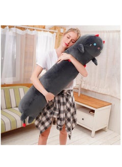 XiuWoo Soft Long Cat Plush Pillows, Stuffed Animals Squishy Pillows, Plushie Cute Kitty Sleeping Hugging Pillow, Sleeping Throw Pillow, Cute Doll Toy, Lumbar Pillow for Kids, Baby and Adult  - Image 4