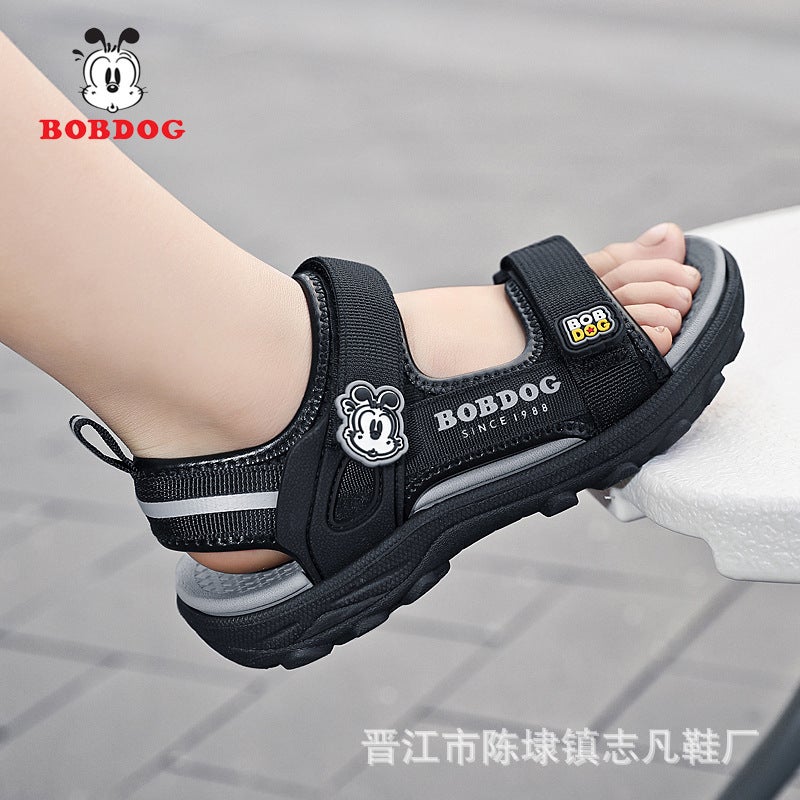 Babu Bean Children'S Shoes Boys Sandals Children'S Shoes Plus Size Soft Sole Open Toe Lightweight Mid-Big Children'S Beach Shoes - Image 2