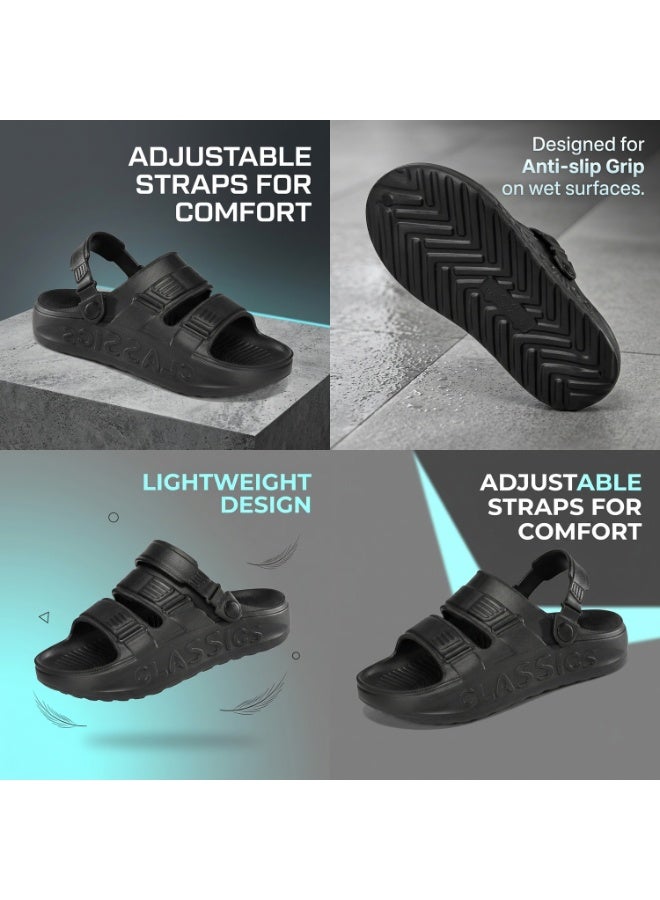 bjs Men's Flip-Flops Convertible Into Sandals, EVA Material, Lightweight And Non-Slip, Suitable For Indoor And Outdoor Use, Fashionable Daily Beach Style - Image 2