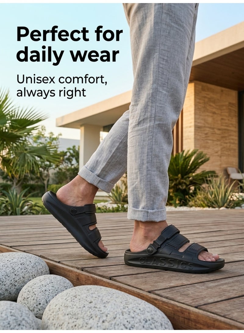 bjs Men's Flip-Flops Convertible Into Sandals, EVA Material, Lightweight And Non-Slip, Suitable For Indoor And Outdoor Use, Fashionable Daily Beach Style - Image 4